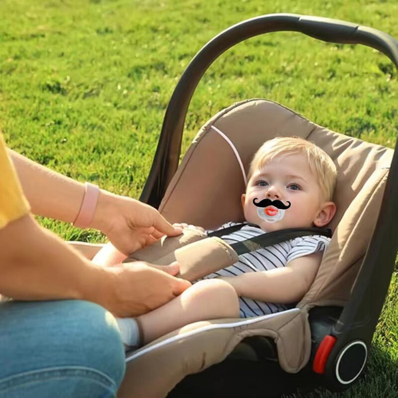 yikang cpc/ce certified funny red lips small arc type baby pacifier bpa free silicone teething soother beard for 0 24 months