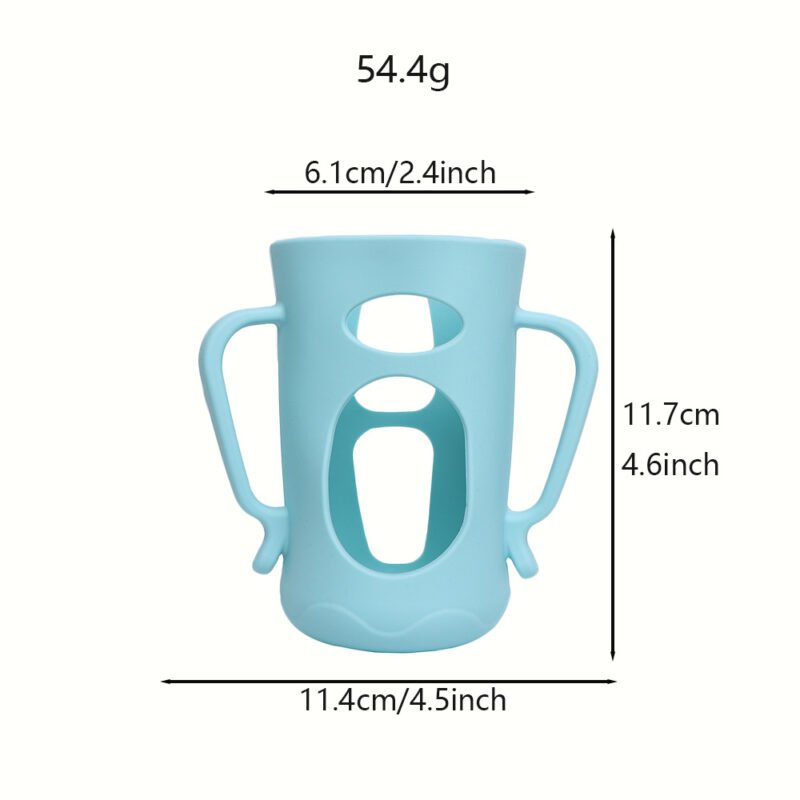 oem custom silicone sleeve food grade bpa free protective cover for baby bottles cups wholesale bulk supply tableware water cups