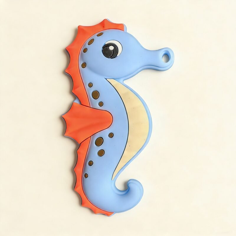 cartoon teether diy beaded chain accessory food grade silicone teething pendant for custom bead chain making