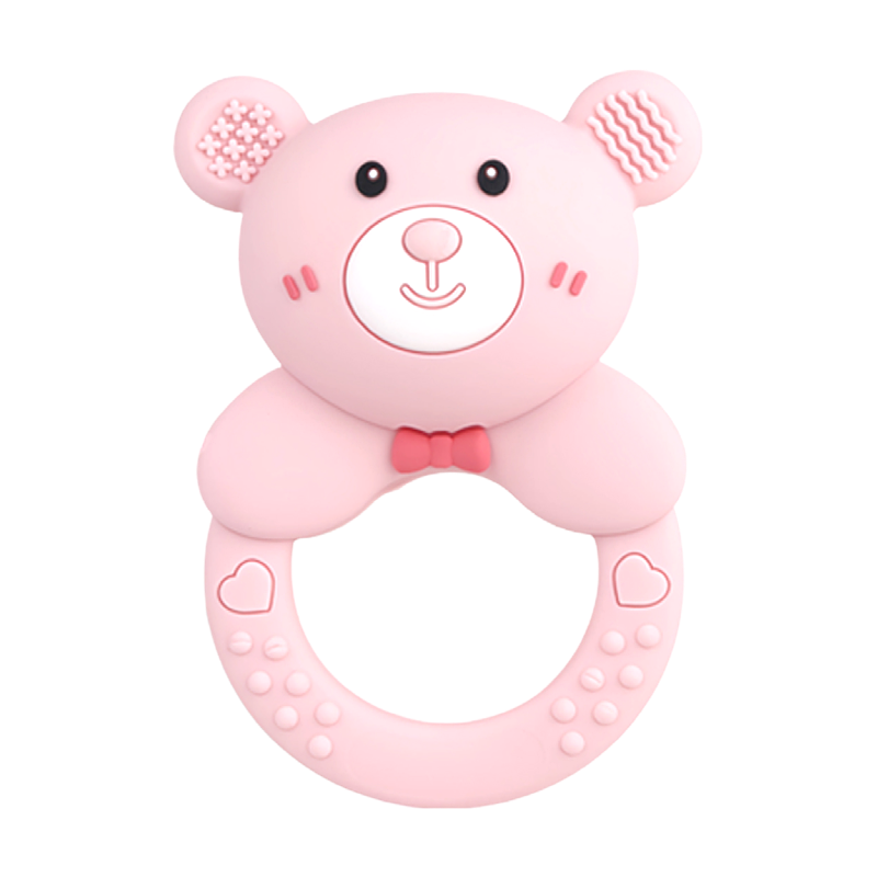 2025newborn baby gifts multicolor bear baby rattle toy food grade safe material, cpc & ce certified, factory wholesale