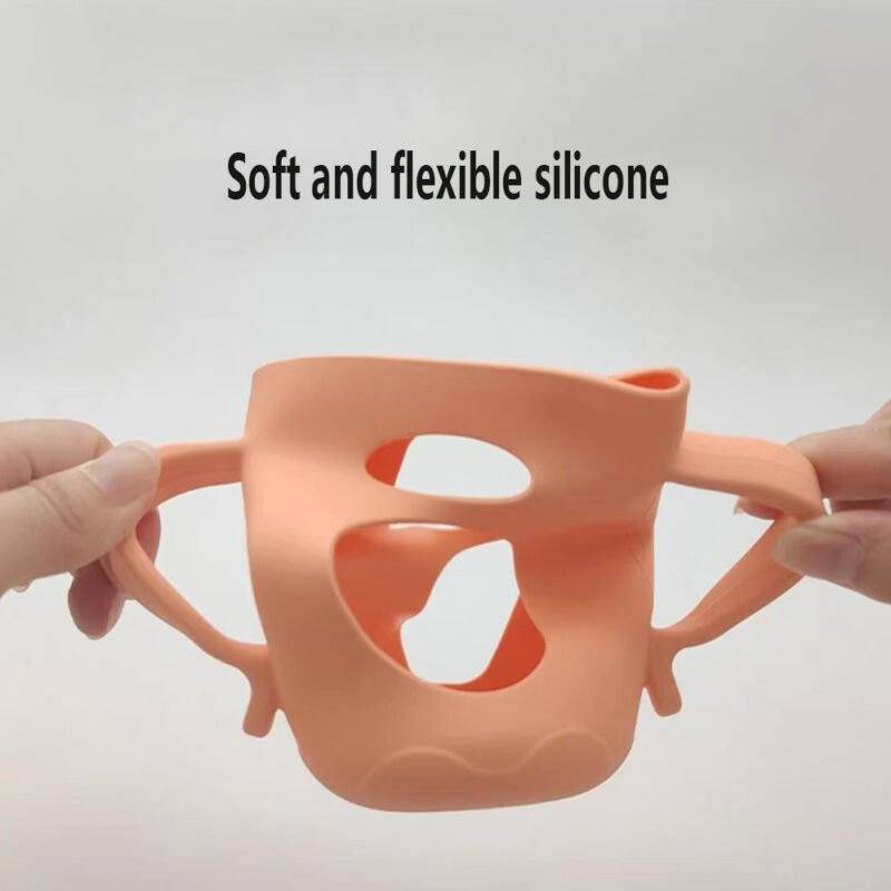 oem custom silicone sleeve food grade bpa free protective cover for baby bottles cups wholesale bulk supply tableware water cups