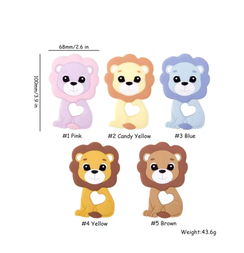 bpa free lion teether for babies, hot baby chew toys for teething, silicone teether, baby shower gift (2024 new design) bpa free lion teether for babies, hot baby chew toys for teething, silicone teether, baby shower gift (2024 new design)