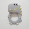Yikang2025New Year Dinosaur Baby Teether Toy with Rattle - CE & CPC Certified (4 Colors) import placeholder for 14748304