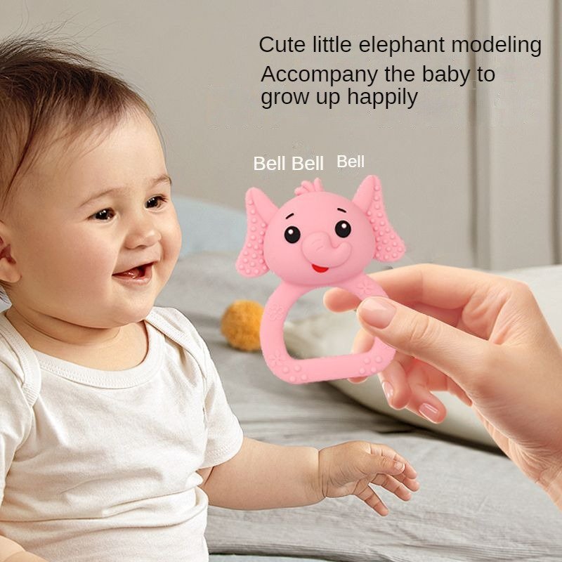 wholesale elephant baby teether ring soft silicone rattle toy for teething, food grade bpa free, 0 12m easy grip wholesale elephant baby teether ring soft silicone rattle toy for teething, food grade bpa free, 0 12m easy grip
