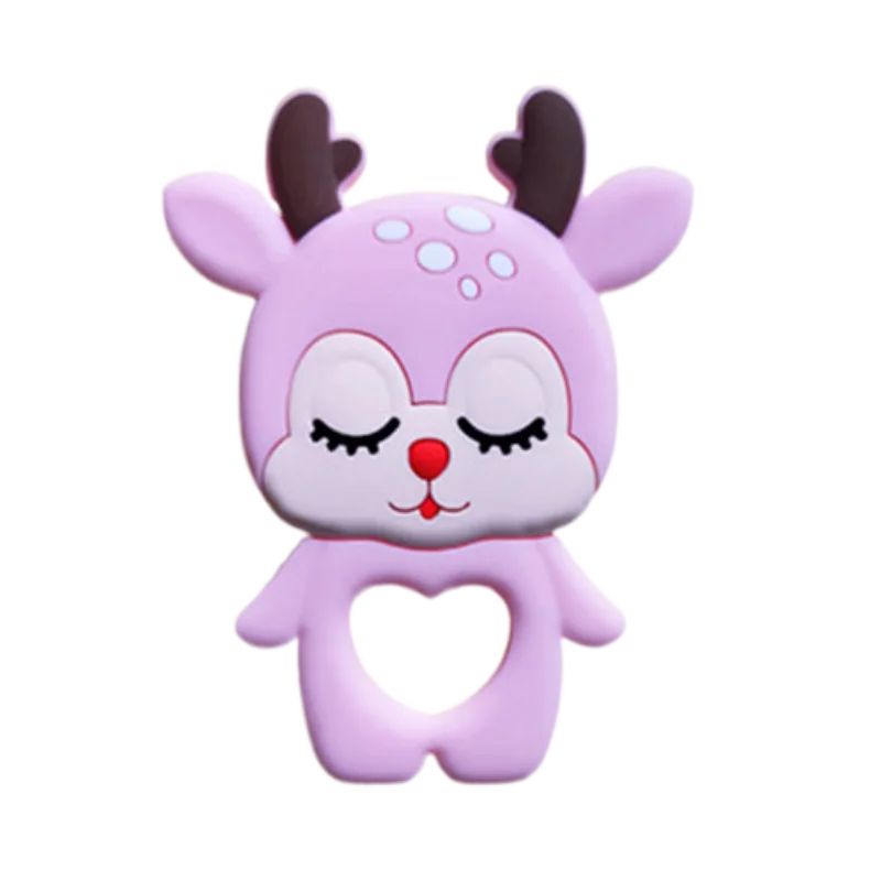 eco friendly reindeer design baby silicone teether soft food grade toy for mouth safety chew play baby gift eco friendly reindeer design baby silicone teether soft food grade toy for mouth safety chew play baby gift