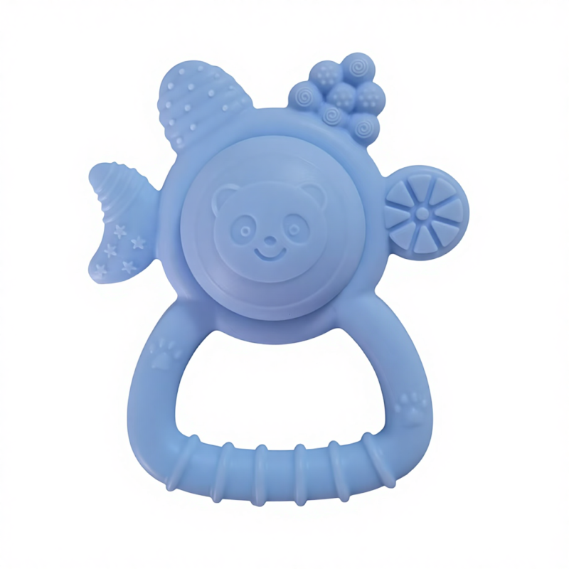 factory hot sell sensory rattle baby toys newborn gift toy products montessori educational silicone safe soft baby rattle toys