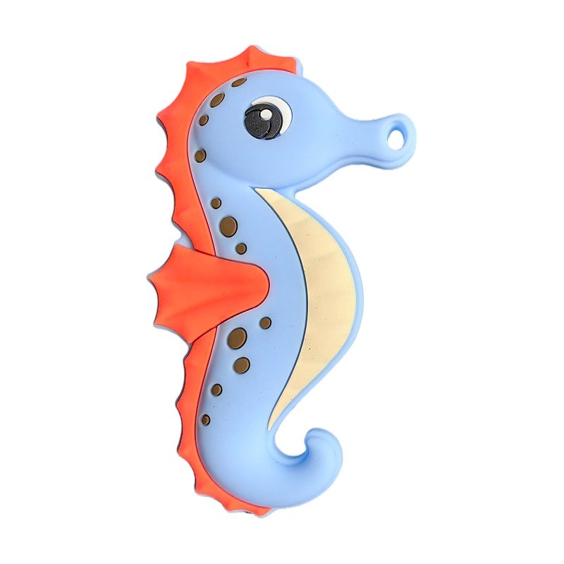 baby teether toys cute seahorse silicone teething toy for newborns, bpa free gum relief, infant chew toy gift baby teether toys cute seahorse silicone teething toy for newborns, bpa free gum relief, infant chew toy gift