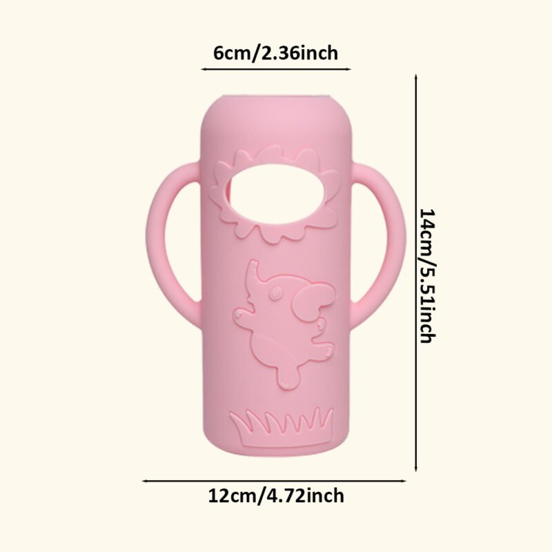 custom oem bpa free silicone sleeve protective animal pattern cover for dr. brown