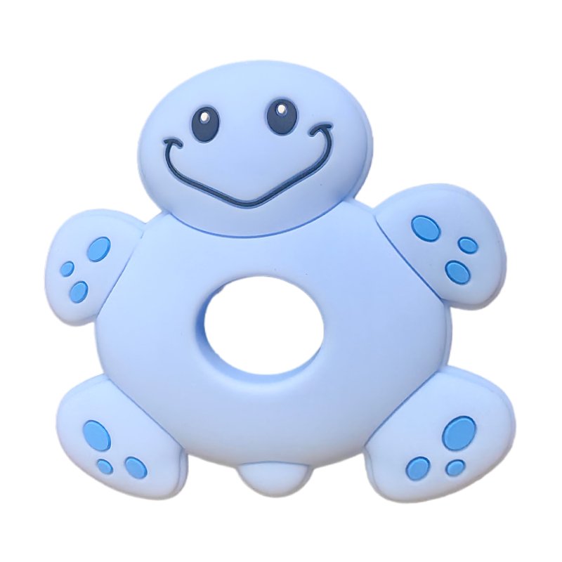 high quality turtle shaped baby silicone chew toys soft toy in multiple color options