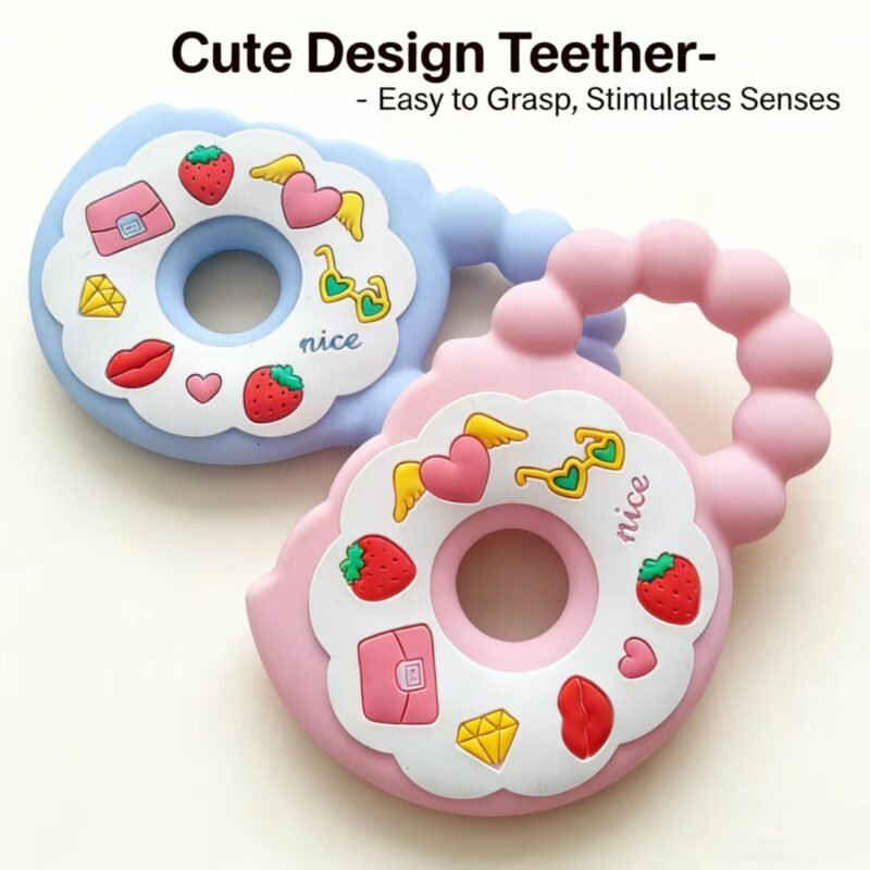 yikang soft silicone teething toy for babies 0 24 m, food grade chewing pacifier & kids bag shape teether gifts for children