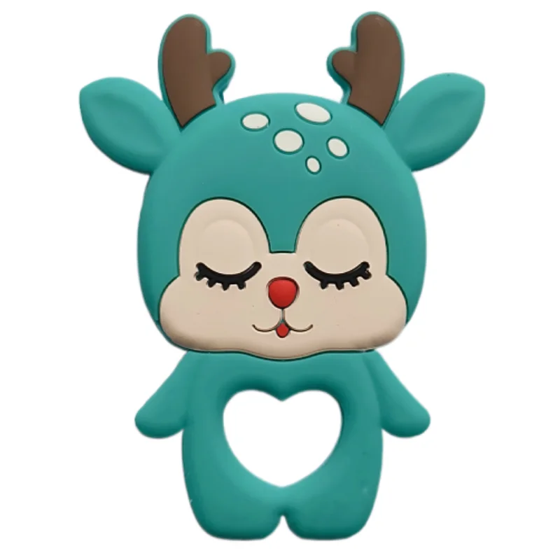 eco friendly reindeer design baby silicone teether soft food grade toy for mouth safety chew play baby gift eco friendly reindeer design baby silicone teether soft food grade toy for mouth safety chew play baby gift
