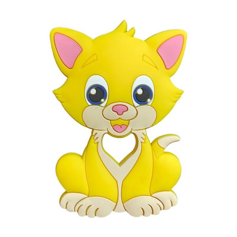 manufacturer supply 2025 latest promotions bpa free silicone eco friendly fox shaped teether for 8 12 months baby soft feature