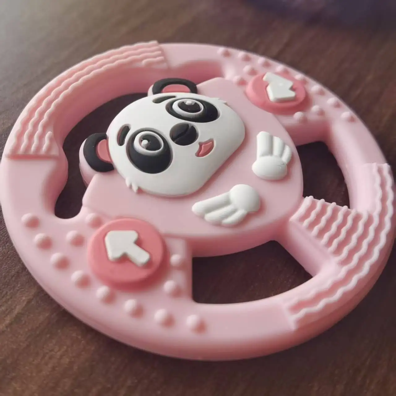 baby steering wheel teether panda shape soft silicone chew toy for 0`3 year olds (4 colors) bpa free baby steering wheel teether panda shape soft silicone chew toy for 0`3 year olds (4 colors) bpa free