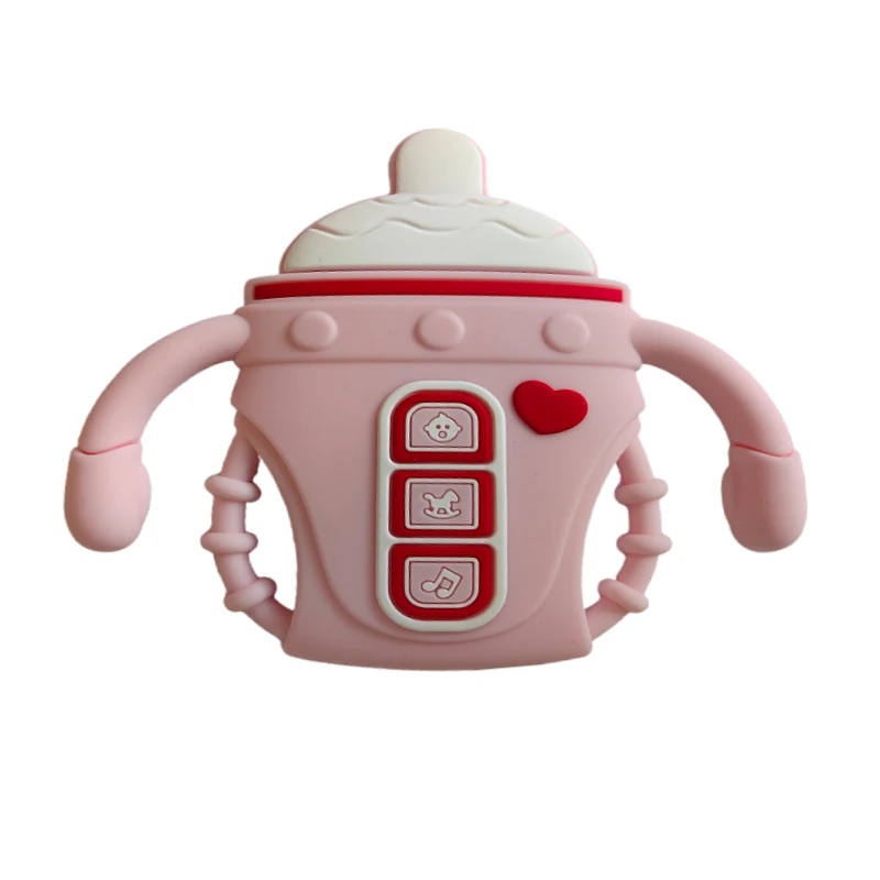 factory baby teething toys bpa free bottle shaped silicone teether for children factory baby teething toys bpa free bottle shaped silicone teether for children