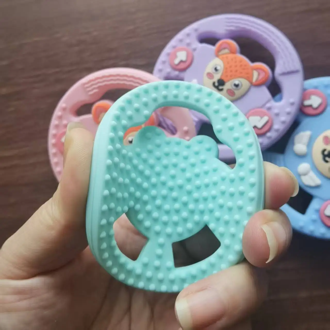 baby steering wheel teether panda shape soft silicone chew toy for 0`3 year olds (4 colors) bpa free baby steering wheel teether panda shape soft silicone chew toy for 0`3 year olds (4 colors) bpa free