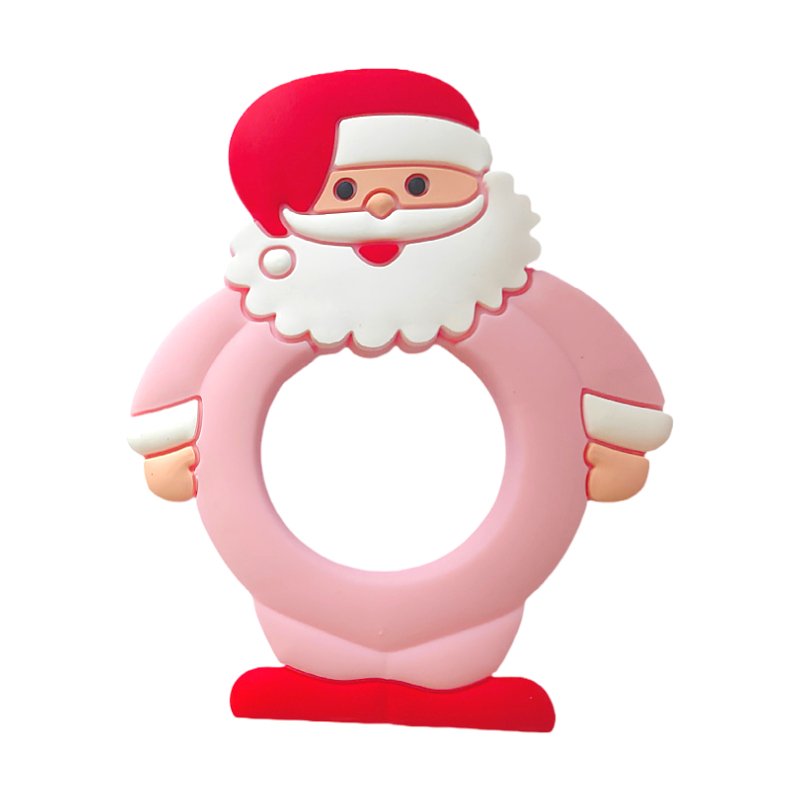 2025 wholesale christmas baby teether toy silicone soother & anti drop teether for infants