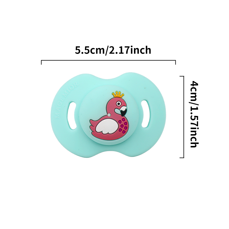 wholesale supplier baby pacifier with cute flamingo animal design 4 colors safe & soft fast delivery wholesale supplier baby pacifier with cute flamingo animal design 4 colors safe & soft fast delivery
