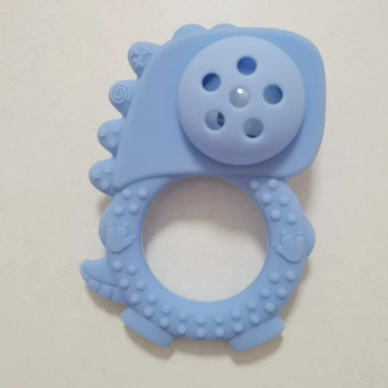 wholesale dinosaur shaped bpa free teether ring with silicone rattle easy grip soft baby toy for 0 12 months wholesale dinosaur shaped bpa free teether ring with silicone rattle easy grip soft baby toy for 0 12 months