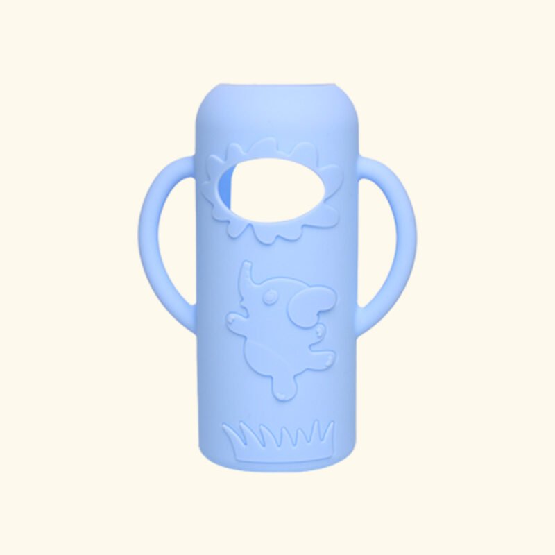 custom oem bpa free silicone sleeve protective animal pattern cover for dr. brown