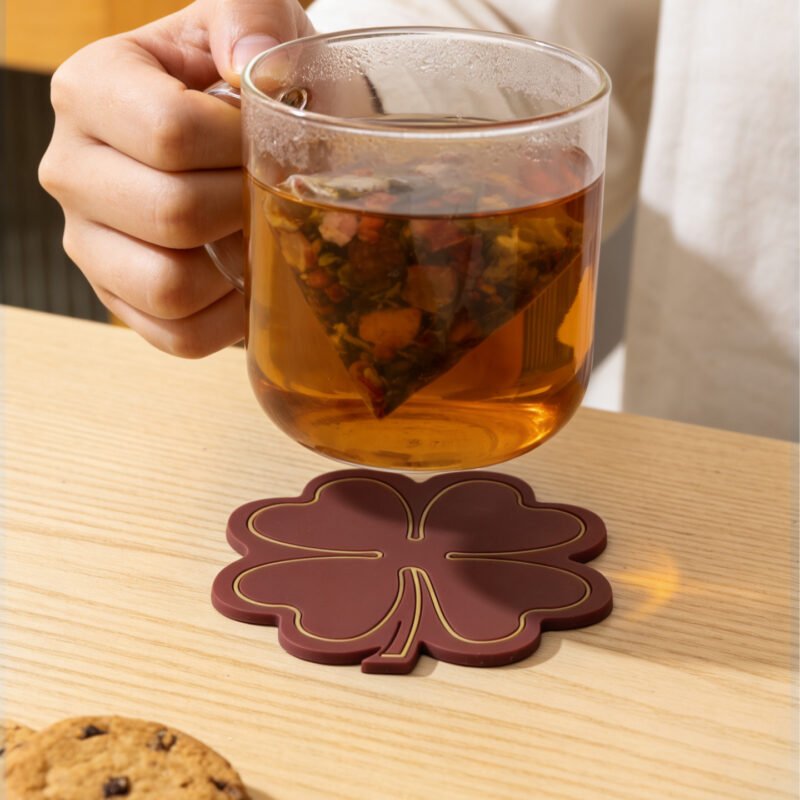 custom silicone bar coasters, durable heat resistant drink mats non slip table protectors for home kitchen coffee drinks