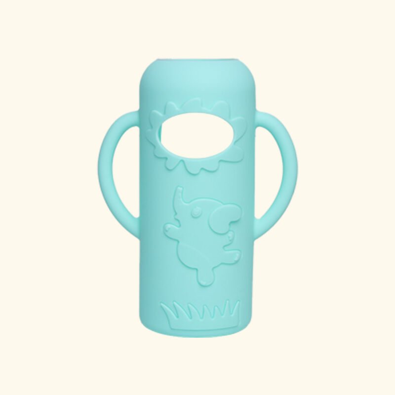 custom oem bpa free silicone sleeve protective animal pattern cover for dr. brown