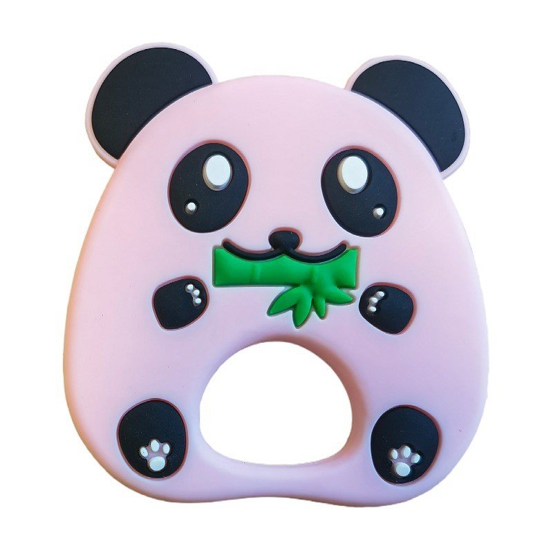 superior quality bpa free silicone baby teether chewable panda ring design soft toy with food grade rattle feature superior quality bpa free silicone baby teether chewable panda ring design soft toy with food grade rattle feature