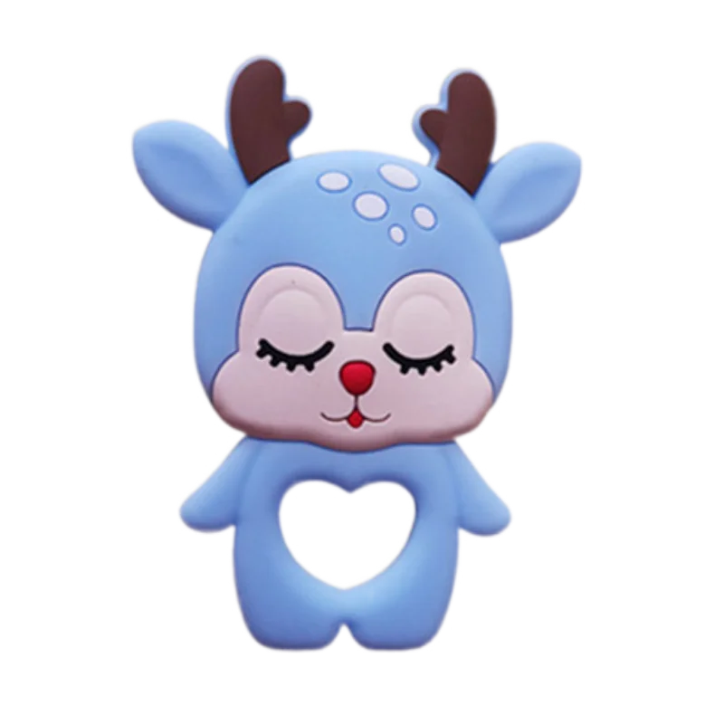 eco friendly reindeer design baby silicone teether soft food grade toy for mouth safety chew play baby gift eco friendly reindeer design baby silicone teether soft food grade toy for mouth safety chew play baby gift