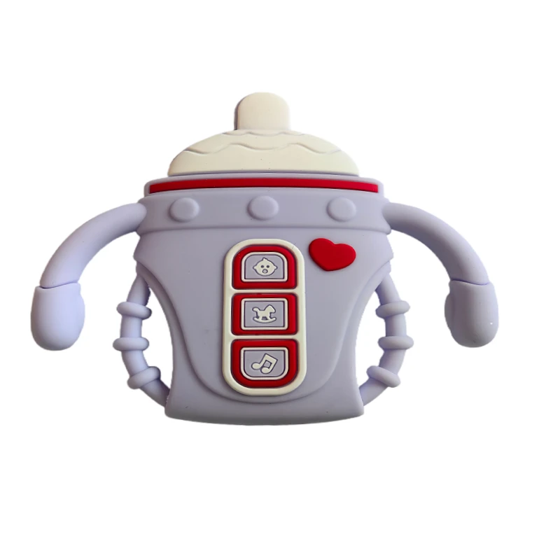 factory baby teething toys bpa free bottle shaped silicone teether for children factory baby teething toys bpa free bottle shaped silicone teether for children