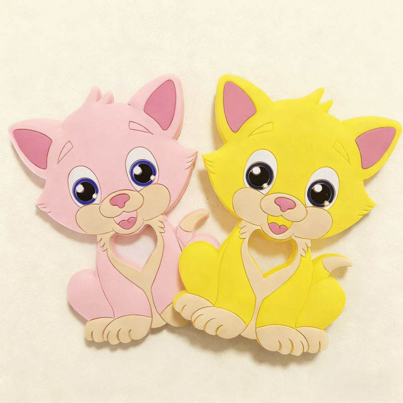 factory direct high quality fox teether, made from food grade silicone, fast shipping guaranteed