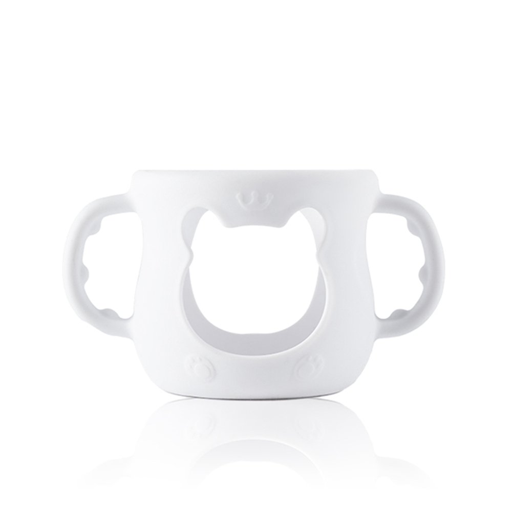 high quality safe silicone wide neck feeding bottle sleeve with handle water cup tableware for baby high quality safe silicone wide neck feeding bottle sleeve with handle water cup tableware for baby