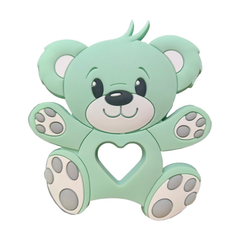 soft bpa free silicone raccoon teether for 6 12m babies cute animal chew toy for soothing sore gums