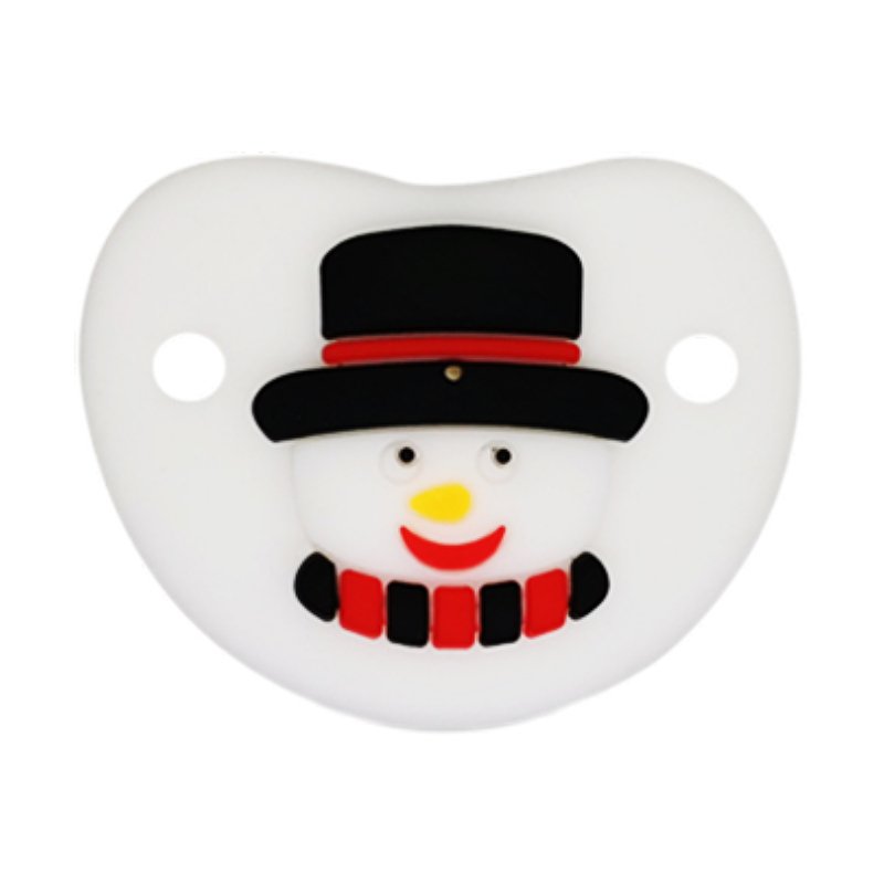 factory new food grade bpa free baby pacifier with christmas design nipple toys for 0 12 months baby