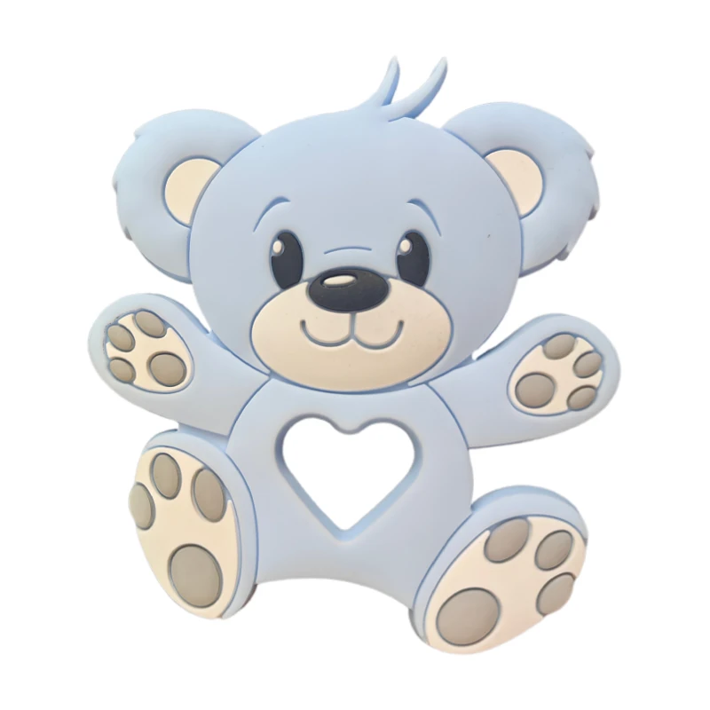 soft and textured raccoon silicone teether infant chew toys for 6 12 months soothing relief for sore gums baby teethers