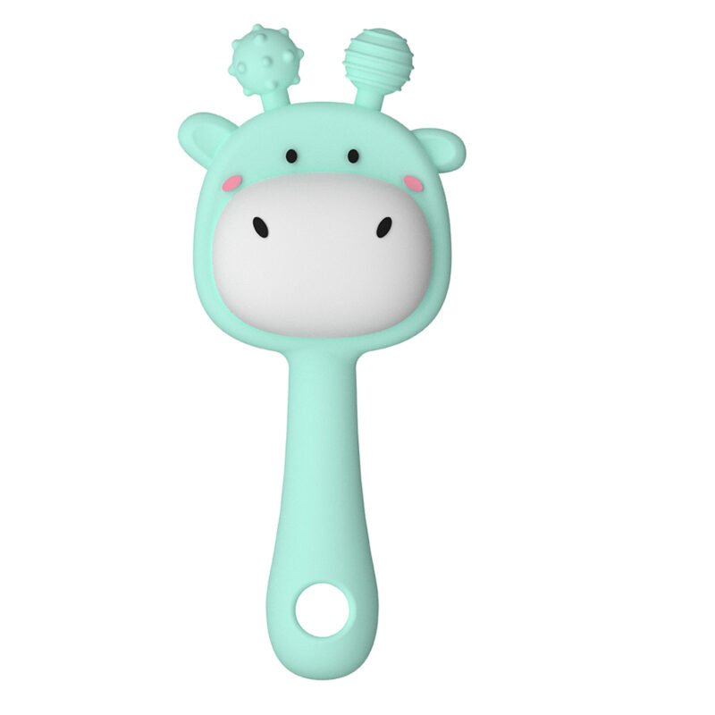 wholesale 10 pack soft silicone musical baby rattle and teether toy bpa free for 0 12 months infants