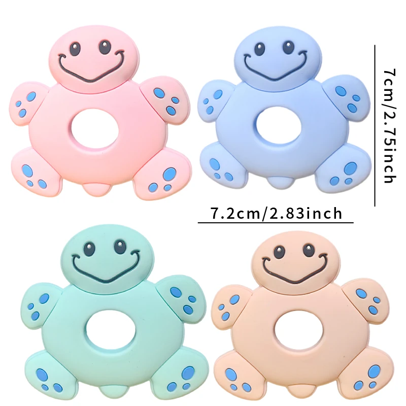 safe cute animal bpa free food grade silicone teething chew toys infants soft sensory soother toddler gum relief eco friendly