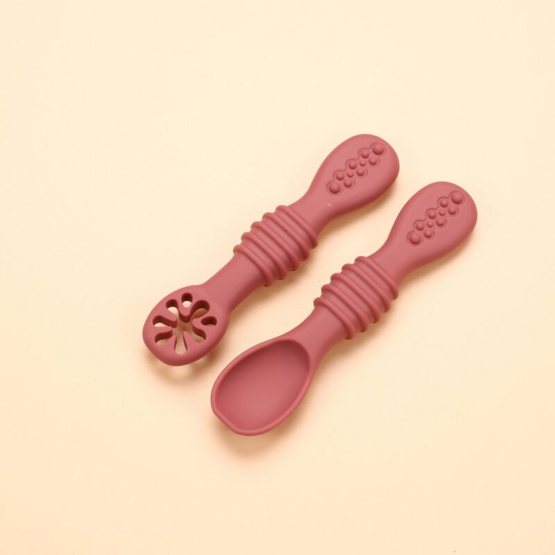 food grade silicone baby spoon set, bpa free & latex free, dishwasher safe for newborns & toddlers, easy clean weaning utensils food grade silicone baby spoon set, bpa free & latex free, dishwasher safe for newborns & toddlers, easy clean weaning utensils