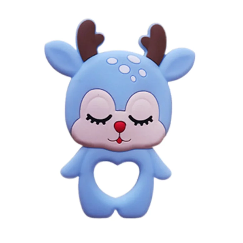 eco friendly reindeer design baby silicone teether soft food grade toy for mouth safety chew play baby gift eco friendly reindeer design baby silicone teether soft food grade toy for mouth safety chew play baby gift