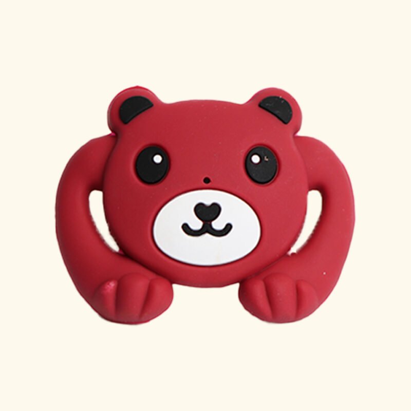 yikang custom animal pacifier little bear/baby silicone bpa free cute cat/monkey/panda designs small arc shape no handle