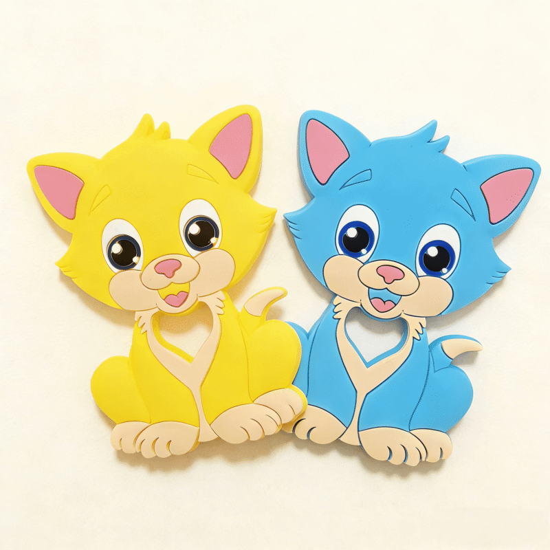 factory direct high quality fox teether, made from food grade silicone, fast shipping guaranteed