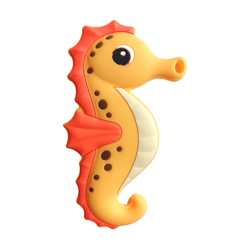 baby teether toys cute seahorse silicone teething toy for newborns, bpa free gum relief, infant chew toy gift baby teether toys cute seahorse silicone teething toy for newborns, bpa free gum relief, infant chew toy gift
