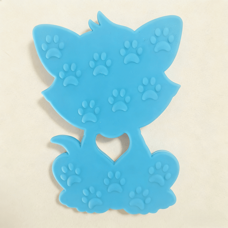 factory direct high quality fox teether, made from food grade silicone, fast shipping guaranteed