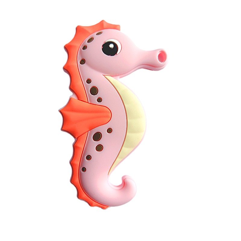 baby teether toys cute seahorse silicone teething toy for newborns, bpa free gum relief, infant chew toy gift baby teether toys cute seahorse silicone teething toy for newborns, bpa free gum relief, infant chew toy gift