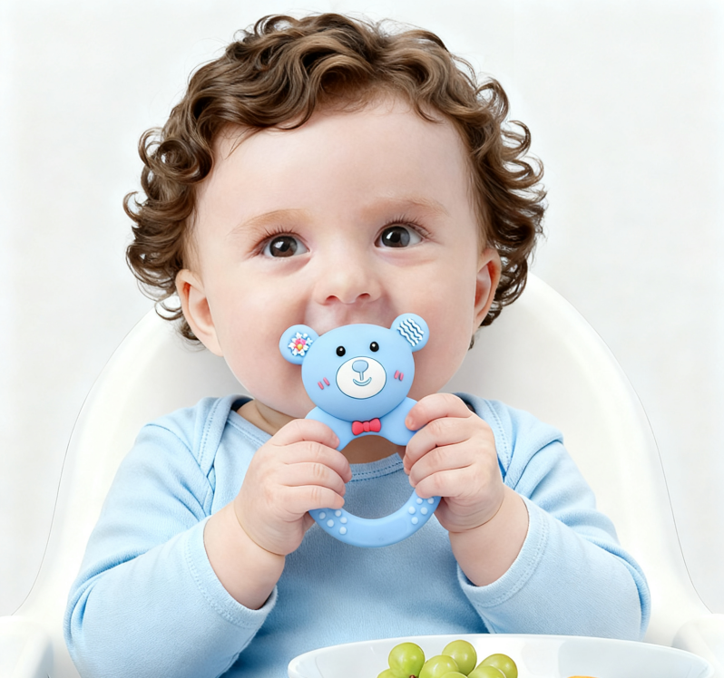2025newborn baby gifts multicolor bear baby rattle toy food grade safe material, cpc & ce certified, factory wholesale 2025newborn baby gifts multicolor bear baby rattle toy food grade safe material, cpc & ce certified, factory wholesale