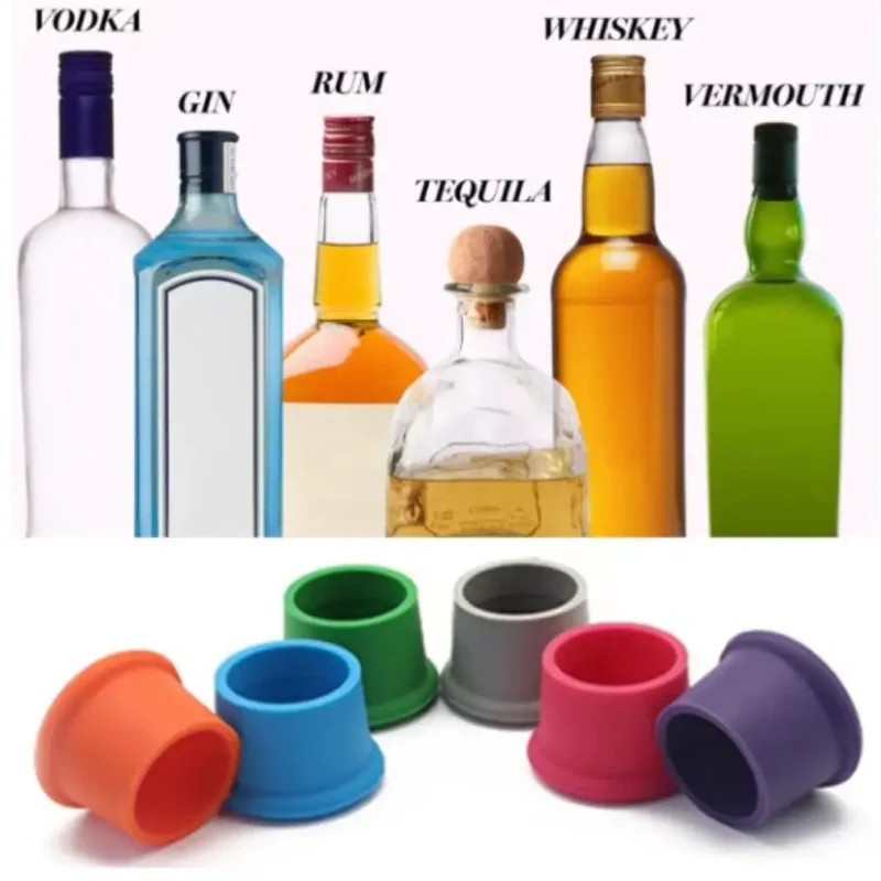 wholesale reusable silicone wine bottle stopper air tight leakproof seal for champagne & beer beverages